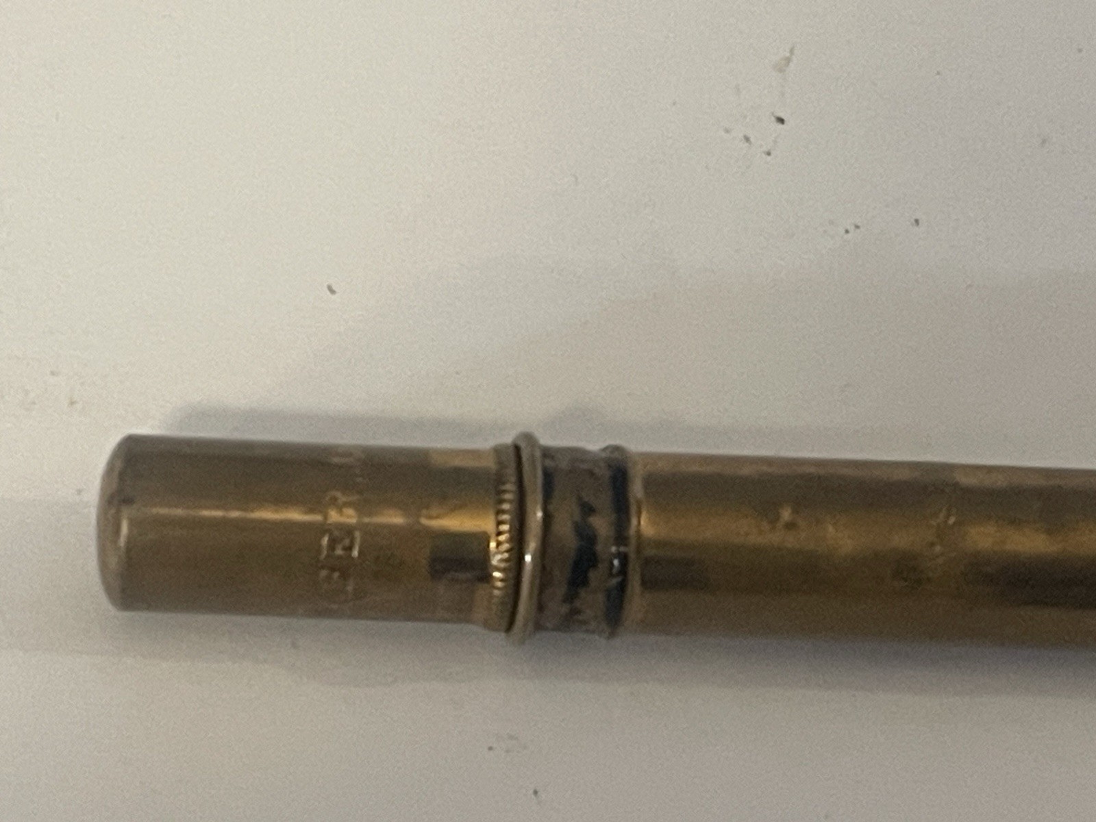 Vintage E. EBERHARD FABER Mechanical Pencil Lead Made USA Yellow Gold Tone🌺