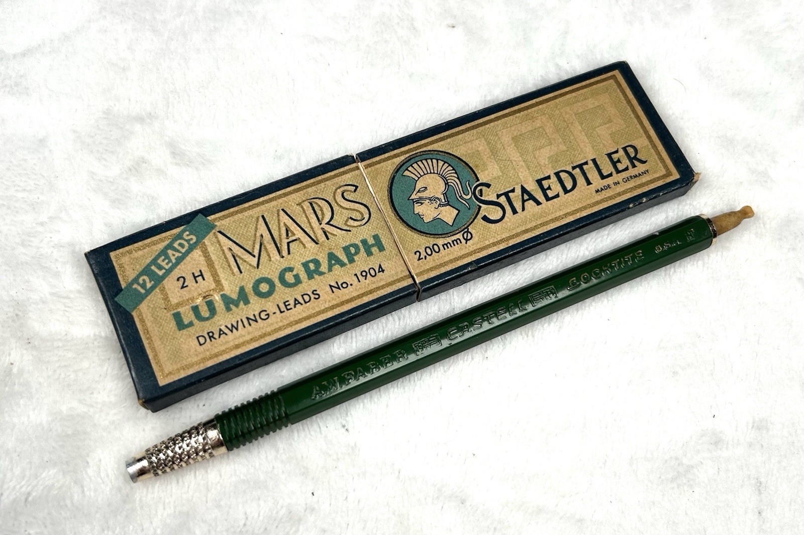 Vintage A.W. Faber Castell Vintage Lochtite Lead Mechanical Pencil W/ Leads