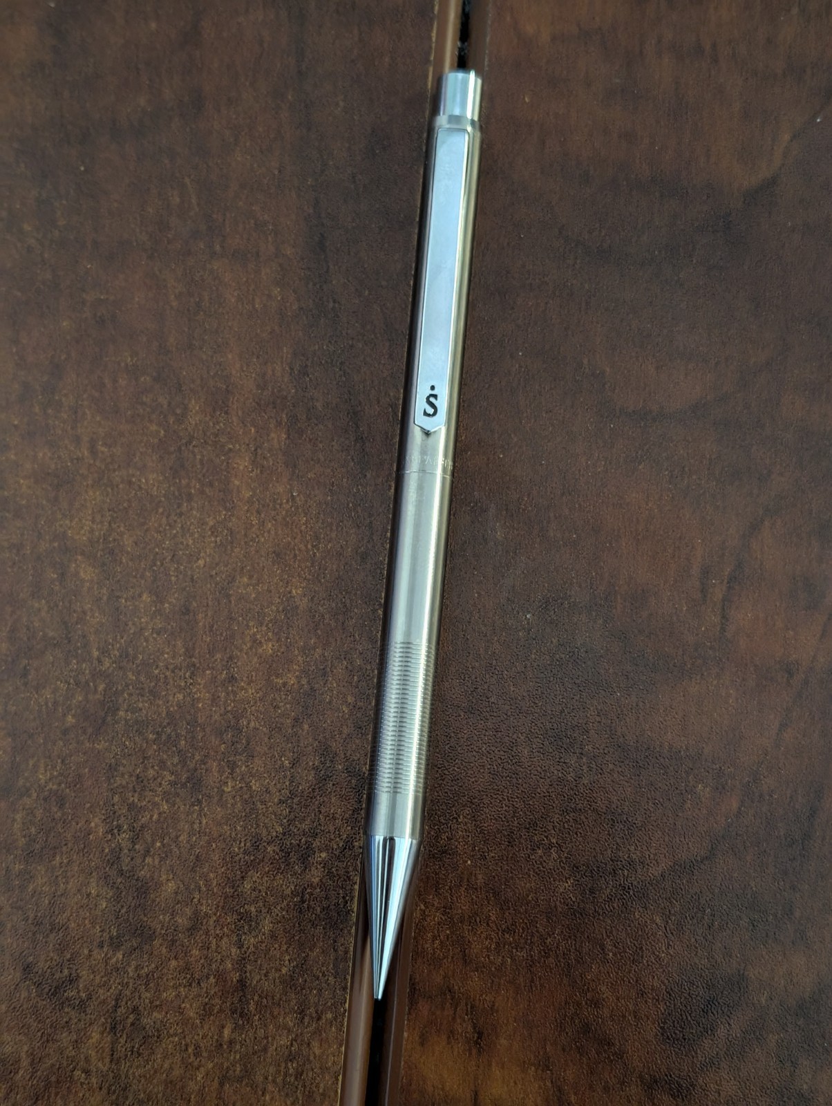 VTG 70s 80s Sheaffer Stainless Steel Mechanical Pencil Chrome S Made JAPAN 0.5