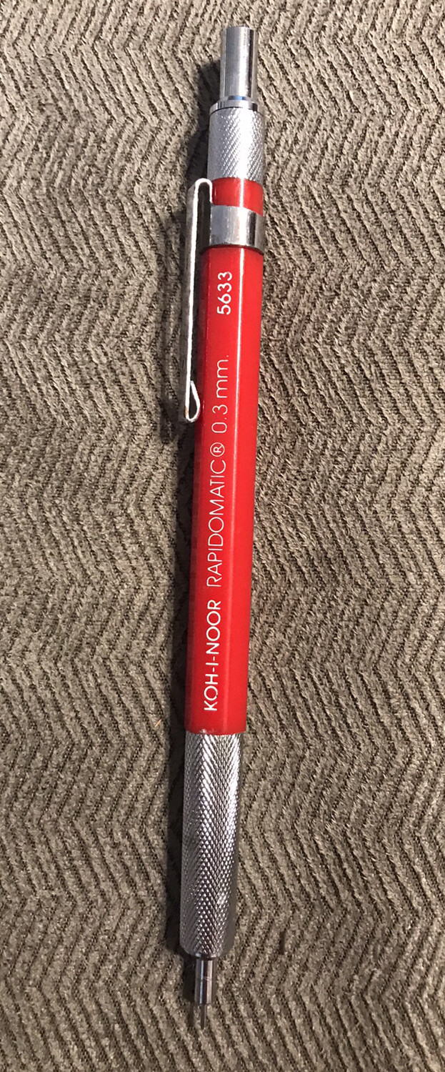 Vintage KOH-I-NOOR Rapidomatic 0.3 mm Mechanical Drafting Pencil 5633 Japan