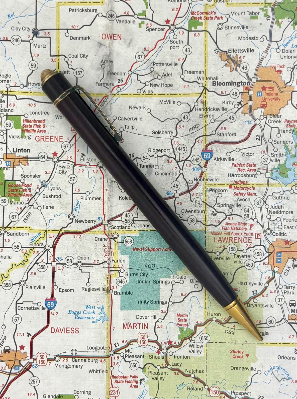 Vintage Eversharp Skyline Solid II Dark Burgundy Mechanical Pencil Standard Size