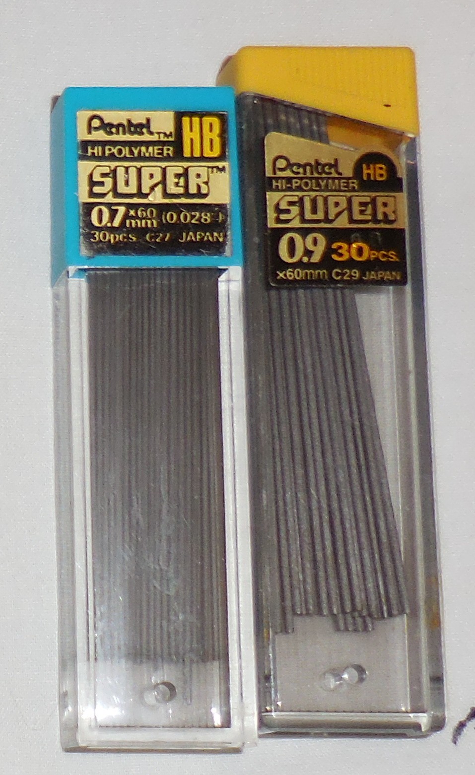 5 lot of Mechanical PENSIL LEAD Leads Pentel Bic 0.9 0.7 0.5 HB