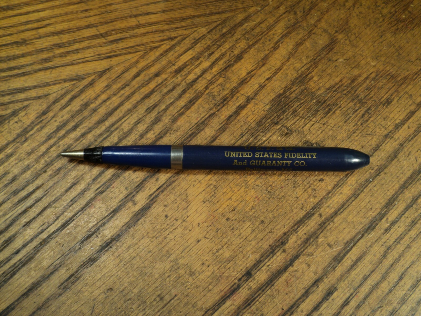 Vintage Mechanical Pencil United States Fidelity & Guaranty Co Baltimore MD
