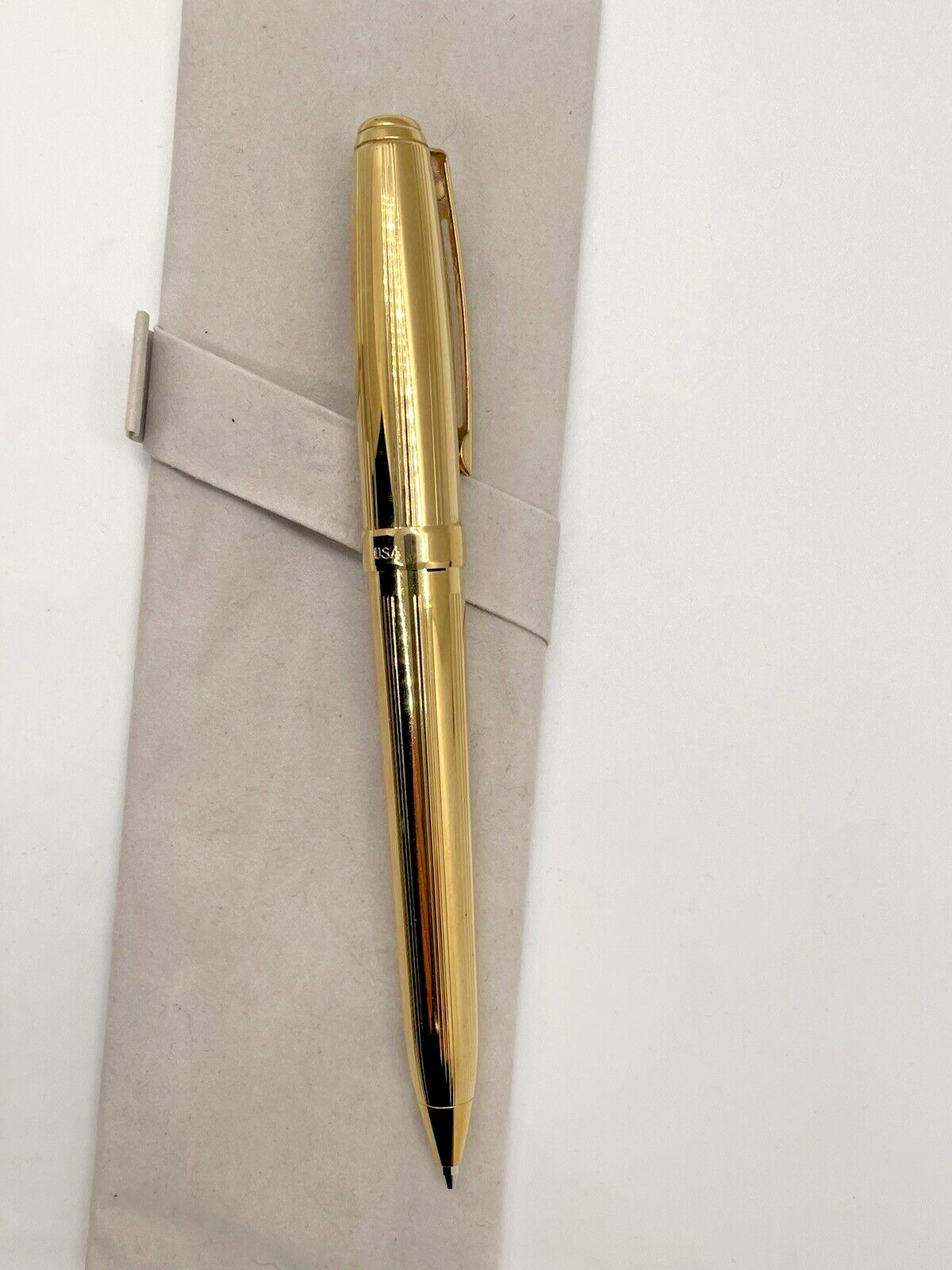 Sheaffer ‘s Prelude 368 22K Gold Plated .7mm Mechanical Pencil USA ‘UAW GM’