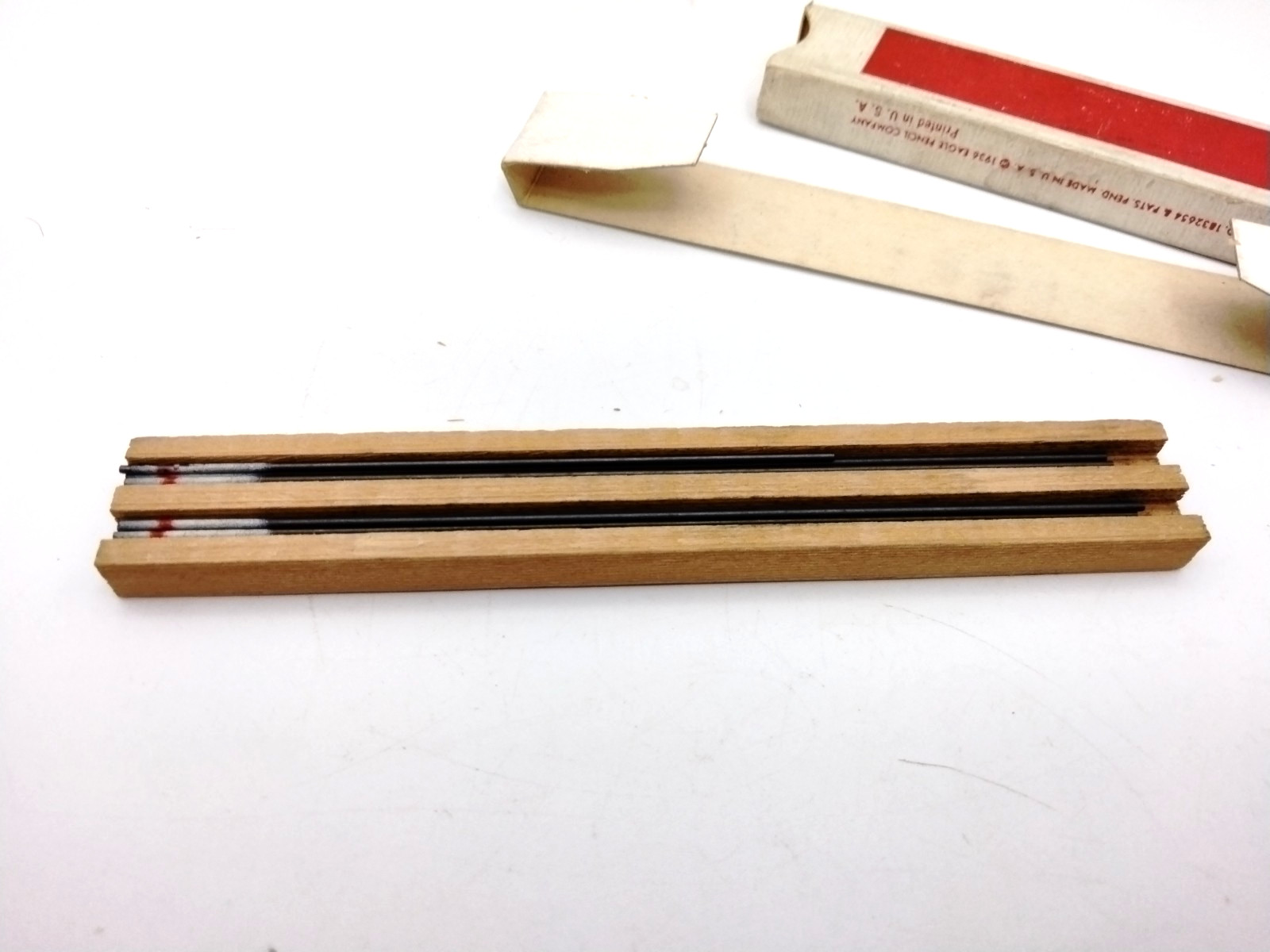 Vintage Eagle Mikado Semaphore & Autopoint Leads Sheaffer Fineline Eraser Tin