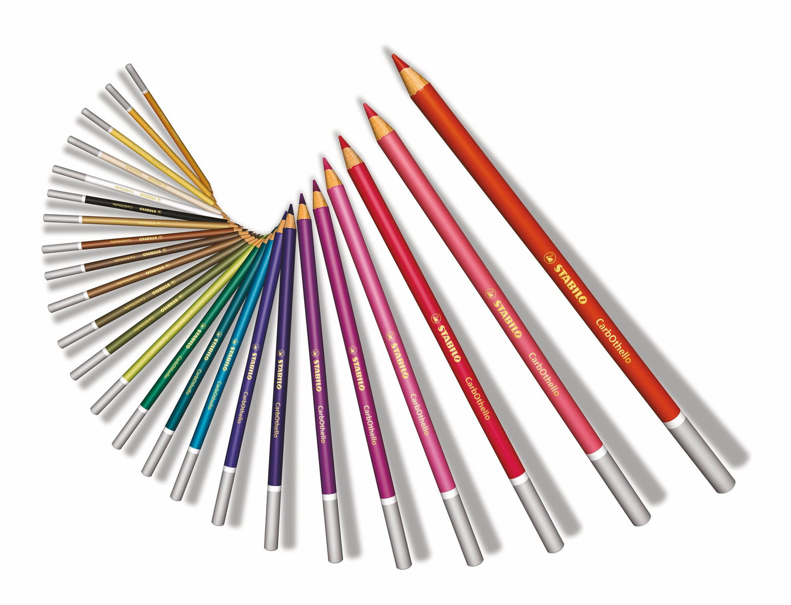 STABILO – CarbOthello – Chalk-Pastel 24 Count (Pack of 1), Assorted Colors