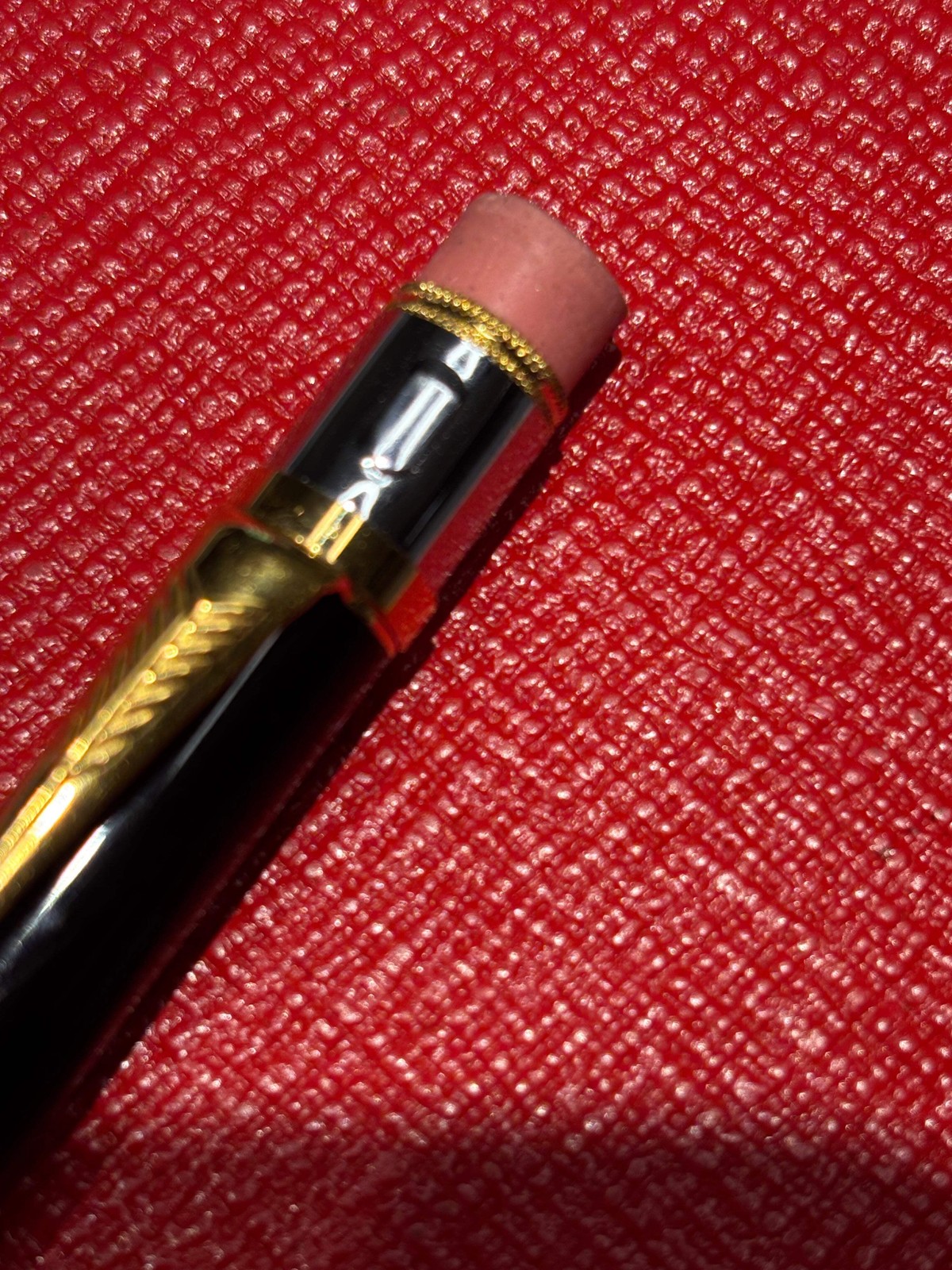 Parker Duofold Mechanical Pencil — Black/Gold, Made in UK, IE Date Code