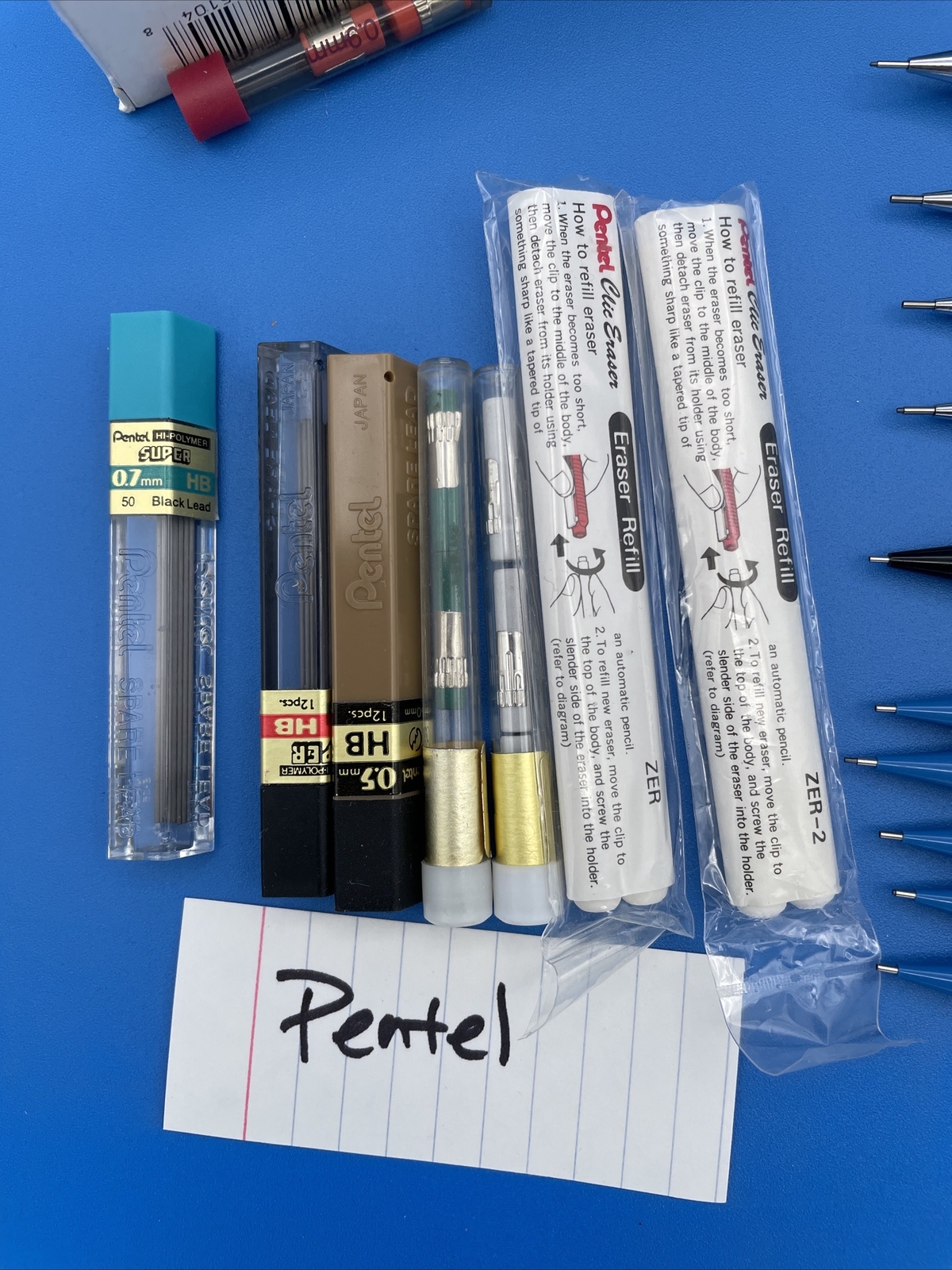 Mechanical Pencils Leads Erasers Pentel Berol Zebra more Vintage Japan See List