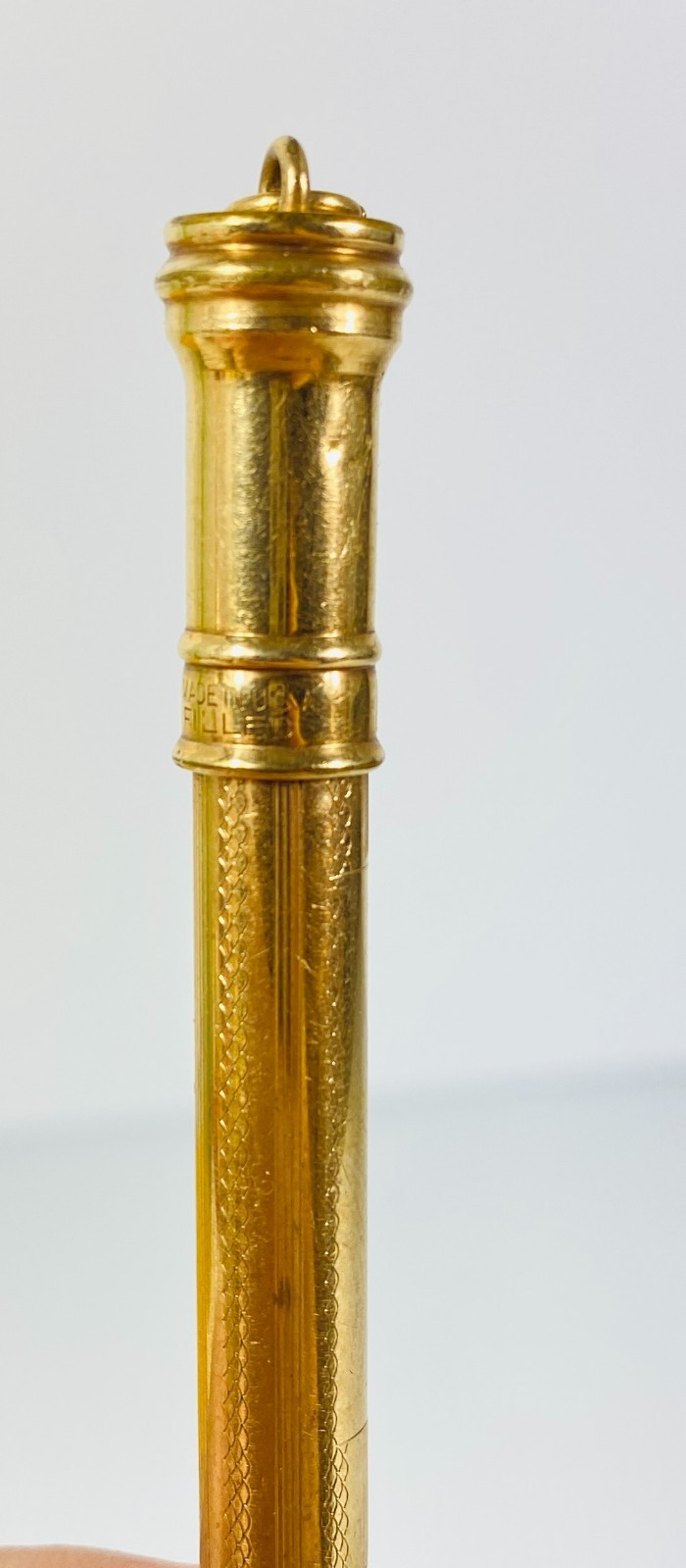 Parker Lucky Lock Gold Filled Ring top mechanical Pencil Made in USA Vintage