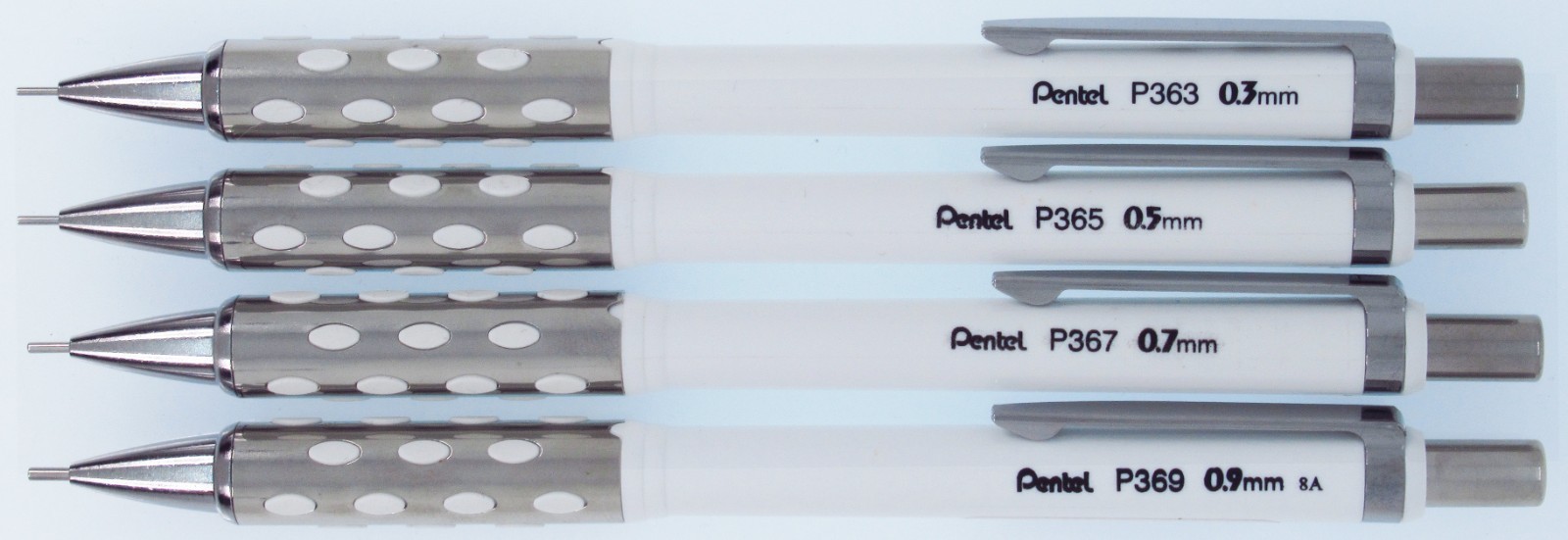 Pentel P360 Stein 360 – White, Set of 4 (Brazil)
