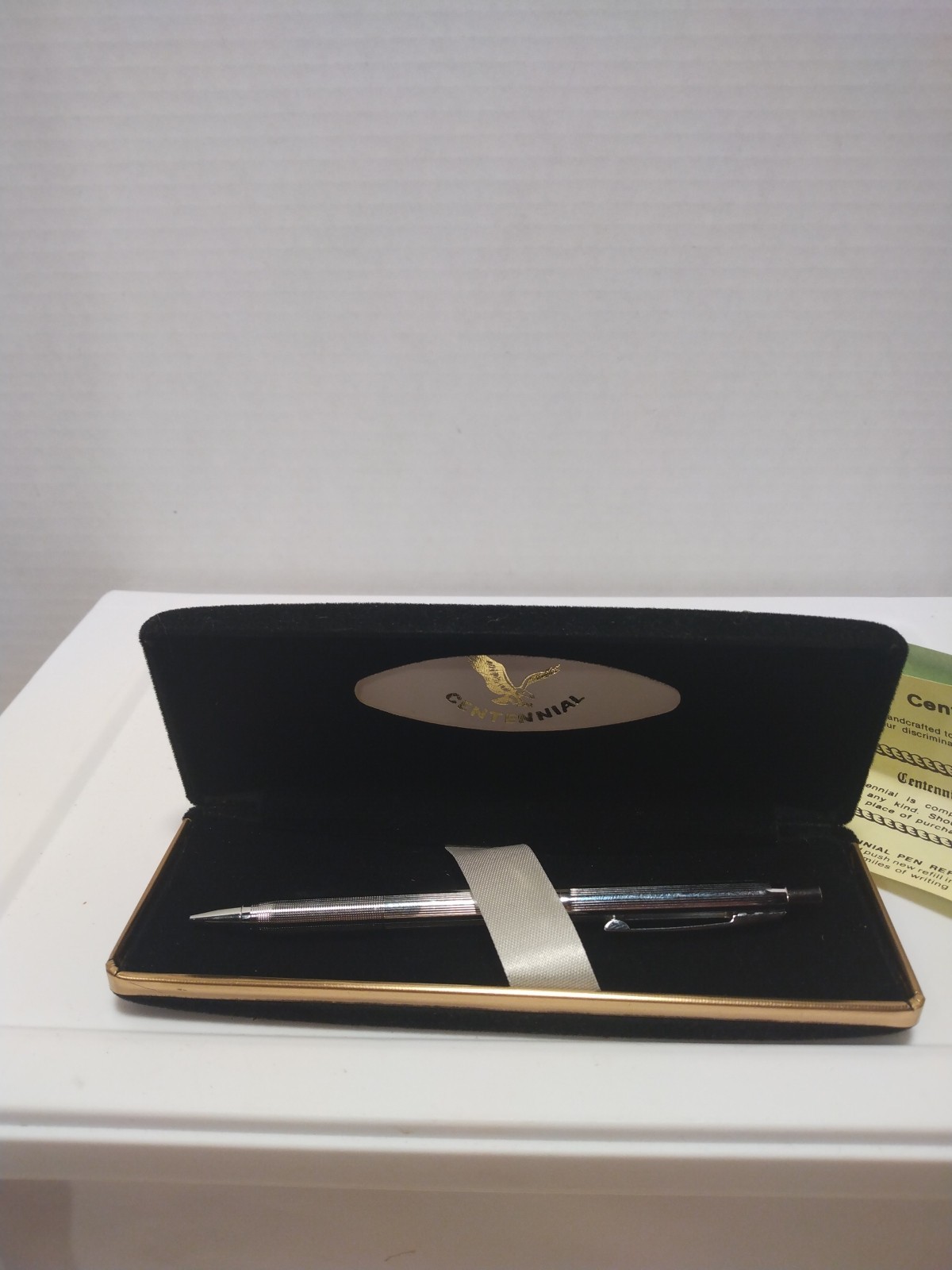 Centennial Mechanical Pencil And Case Silver Tone Working Condition