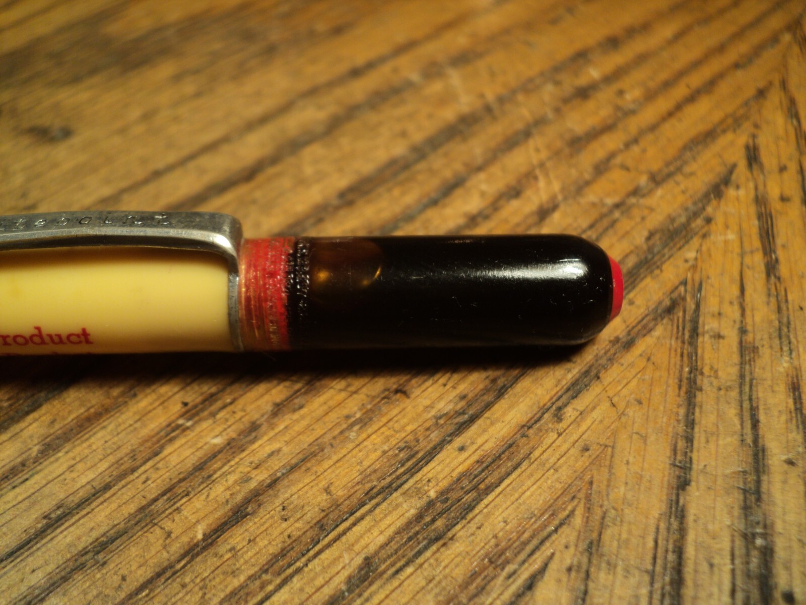 Vintage Ritepoint Mechanical Pencil Sample 131 “Display Top” 5-7/8″ Oil Cap