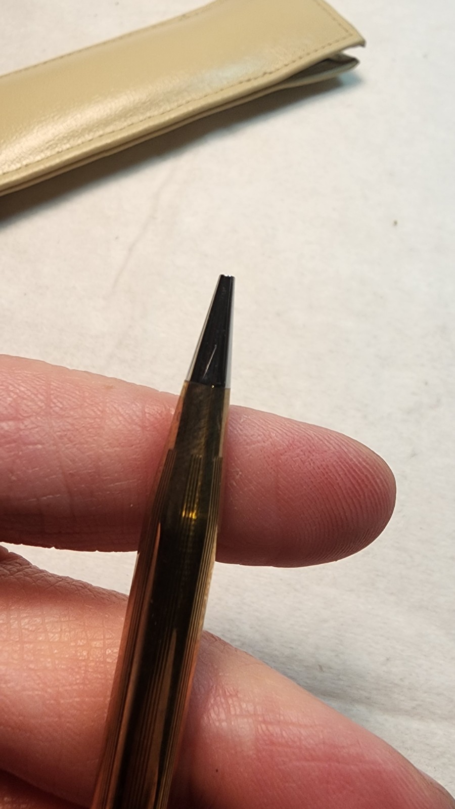 Vintage Cross Mechanical Pencil 1/20 10k Gold Filled with soft case, Engraved