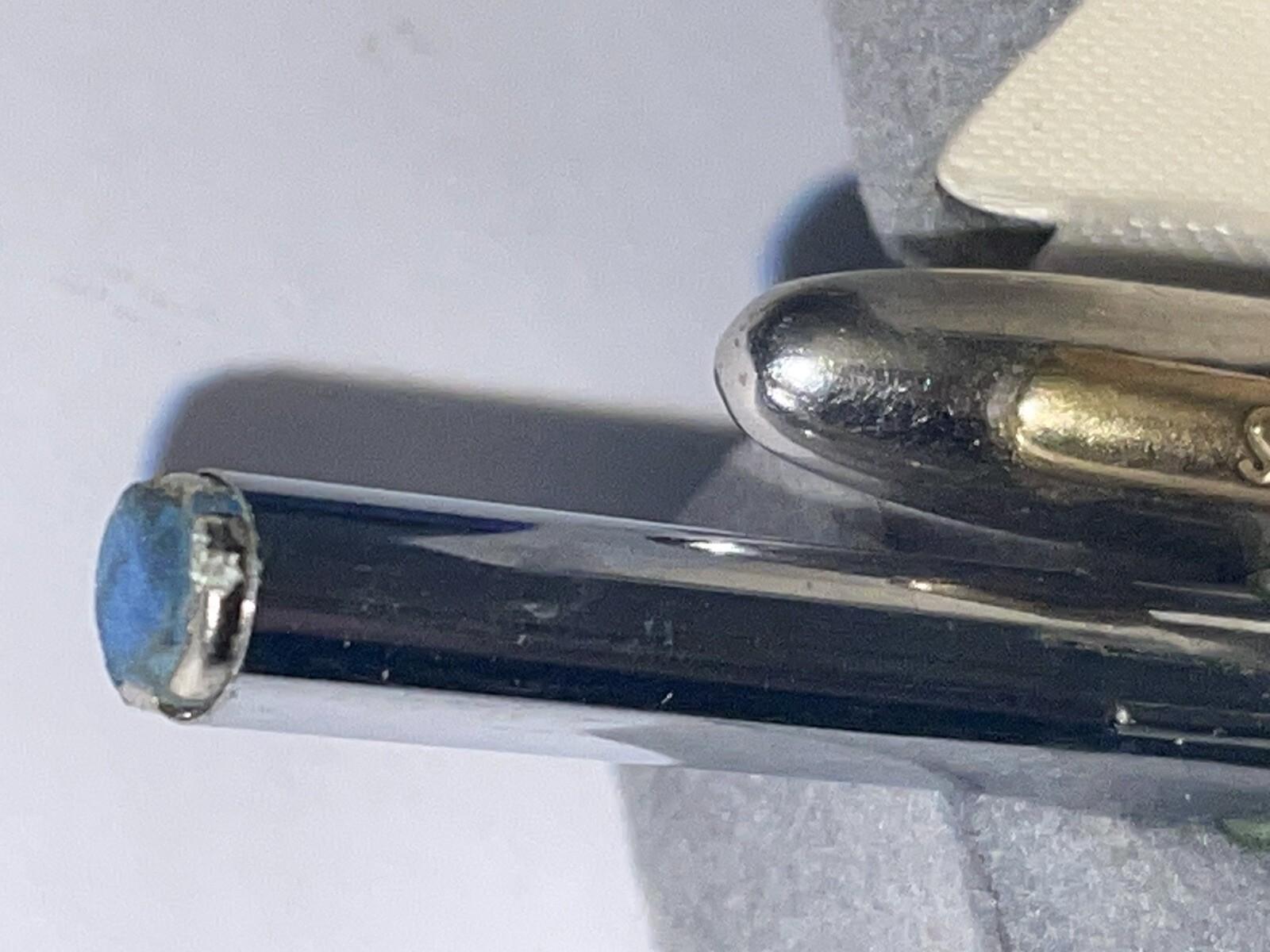 VINTAGE SHEAFFER& GREY SILVER MECHANICAL PENCIL 5″ GOLD TRIM
