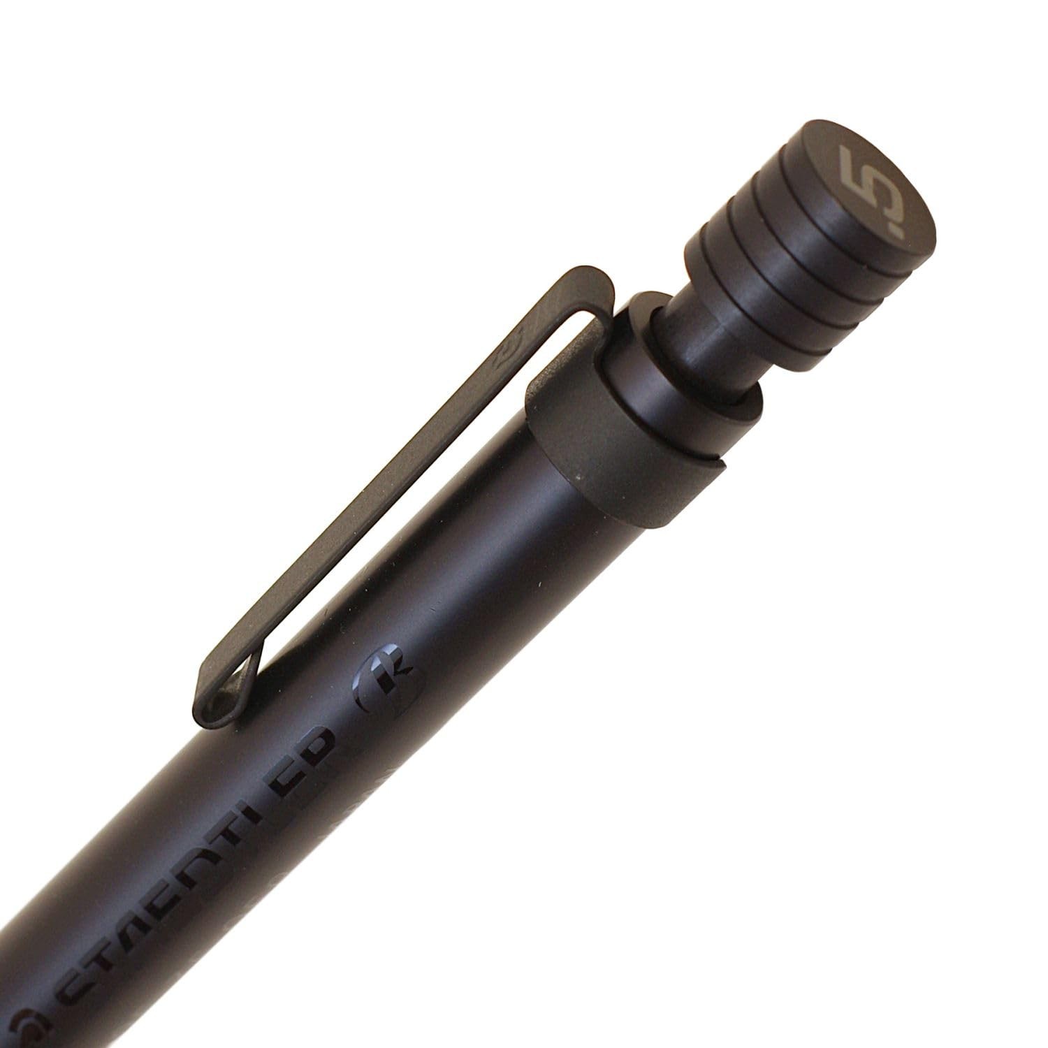 35-05B Mechanical Pencil, 0.5mm 0.02 inch, All Black, Drafting, Writing, Pro