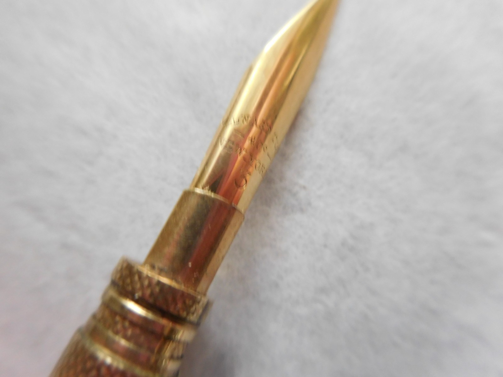 TODD & CO COMBINATION 10 K GOLD MECHANICAL PENCIL/DIP PEN 14 K GOLD NIB IN BOX