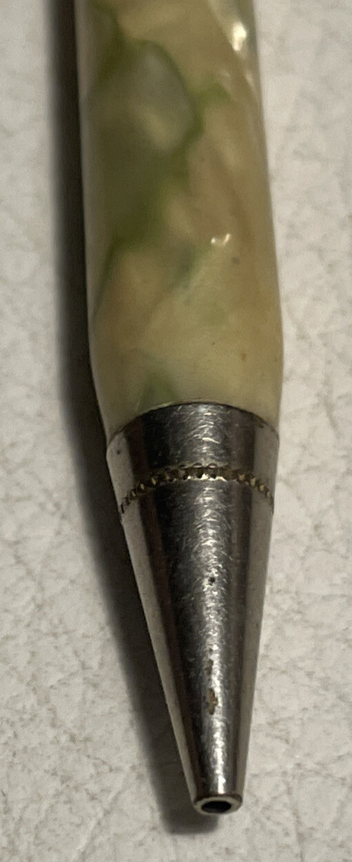 Arnold Mechanical Pencil 1930-1950 Yellow Jade Marbled Celluloid Body