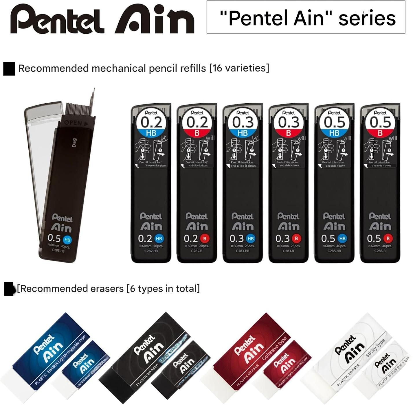 (Pentel) Orenz 05 Mechanical Pencil, XPP505-GD, Mint Green( Shipped from Japan ）