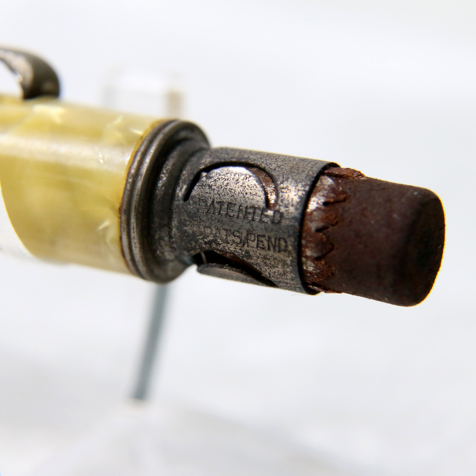 VTG 1930s DUR-O-LITE Cracked Ice STAR SHOES Logo Kansas Advert Mechanical Pencil