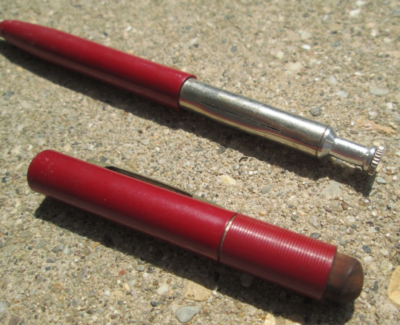 Fineline Brand Burgundy Dark Red Mechanical Pencil Vintage As-Is