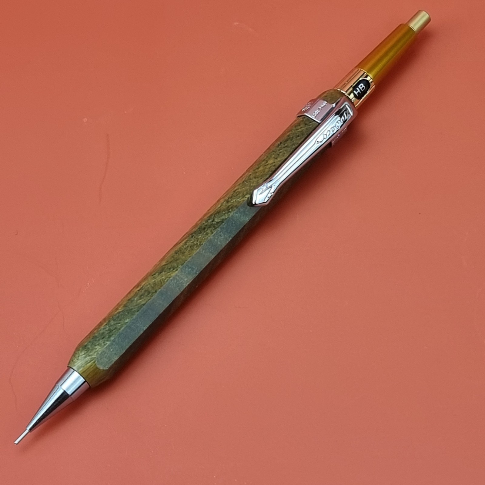 Hand Crafted Pentel PG5 Mechanical Pencil with Octagonal Wood Barrel