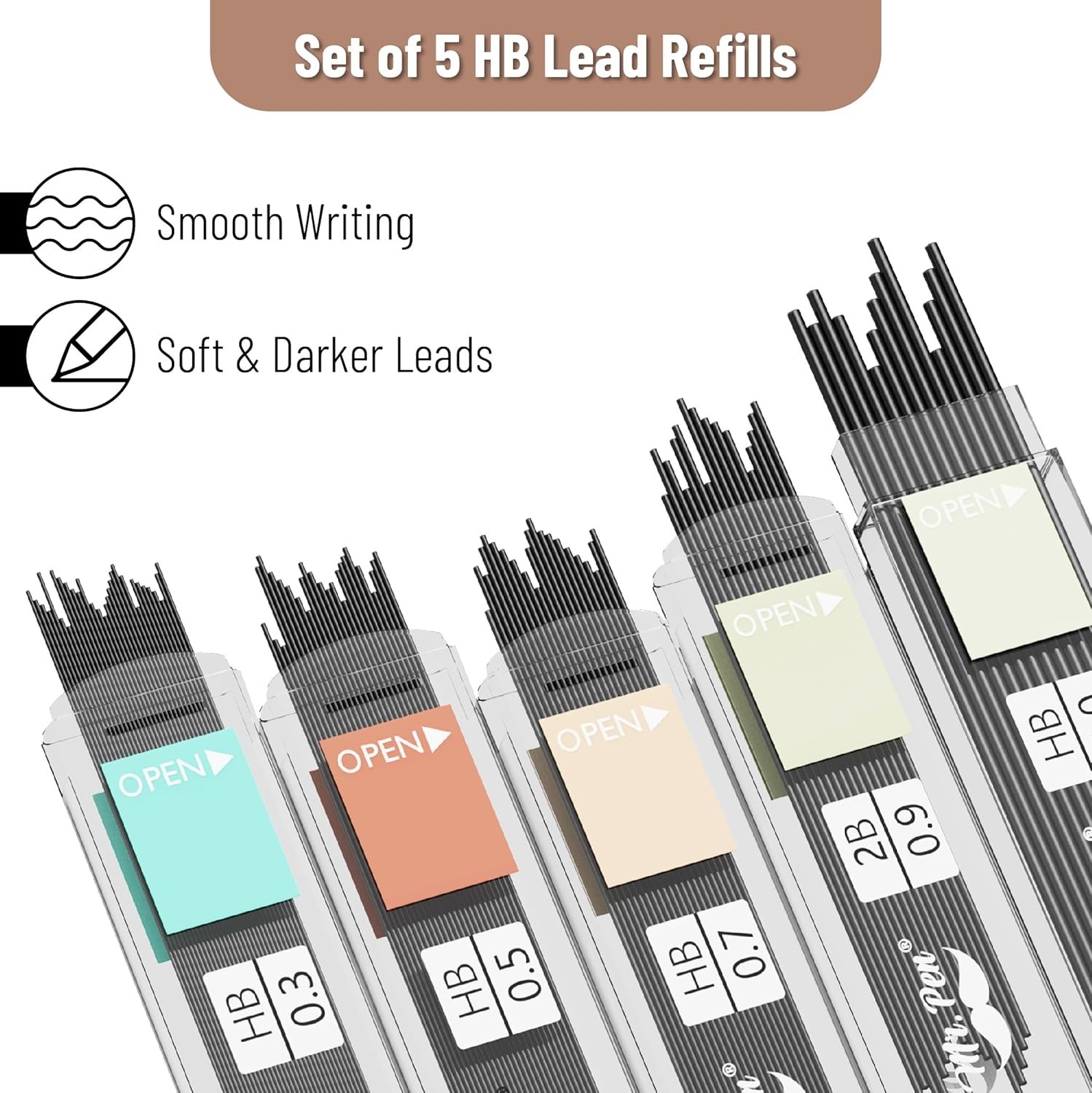 Elegant Mechanical Pencil Set in Pastel Colors – Perfect for Creative Minds