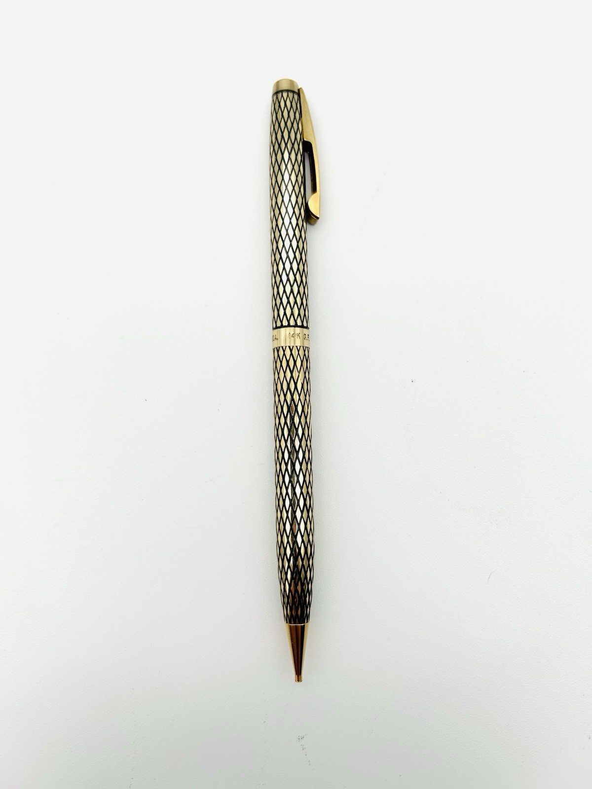 Vtg SHEAFFER White Dot 14K Gold Filled Papermate Mechanical Pencil Set of 2