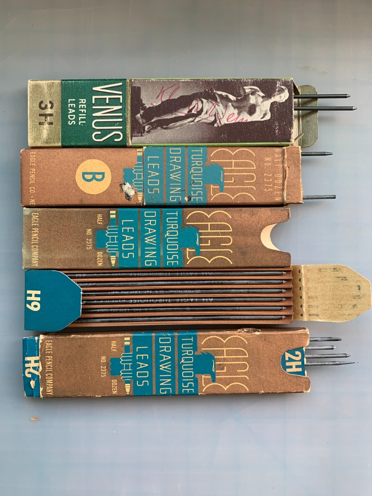 Two Vintage Koh-I-Noor Technigraph Drafting Mechanical Pencil + Extra Leads