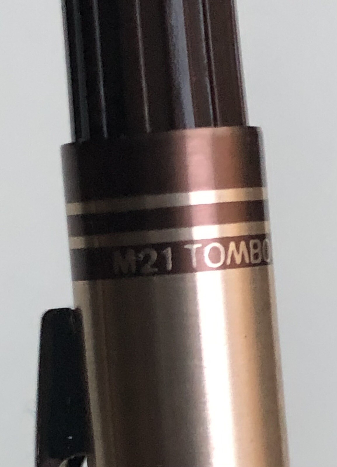 Vintage TOMBOW 500 Mechanical Pencil .5mm Lead Sticker Tan Metal NOS Japan