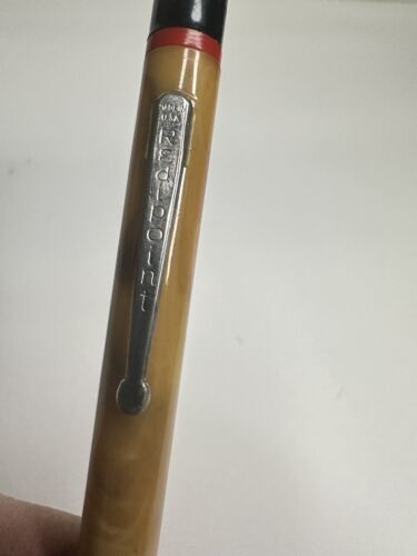 Antique Art Deco bakelite butterscotch multi color mechanical Advertising Pencil