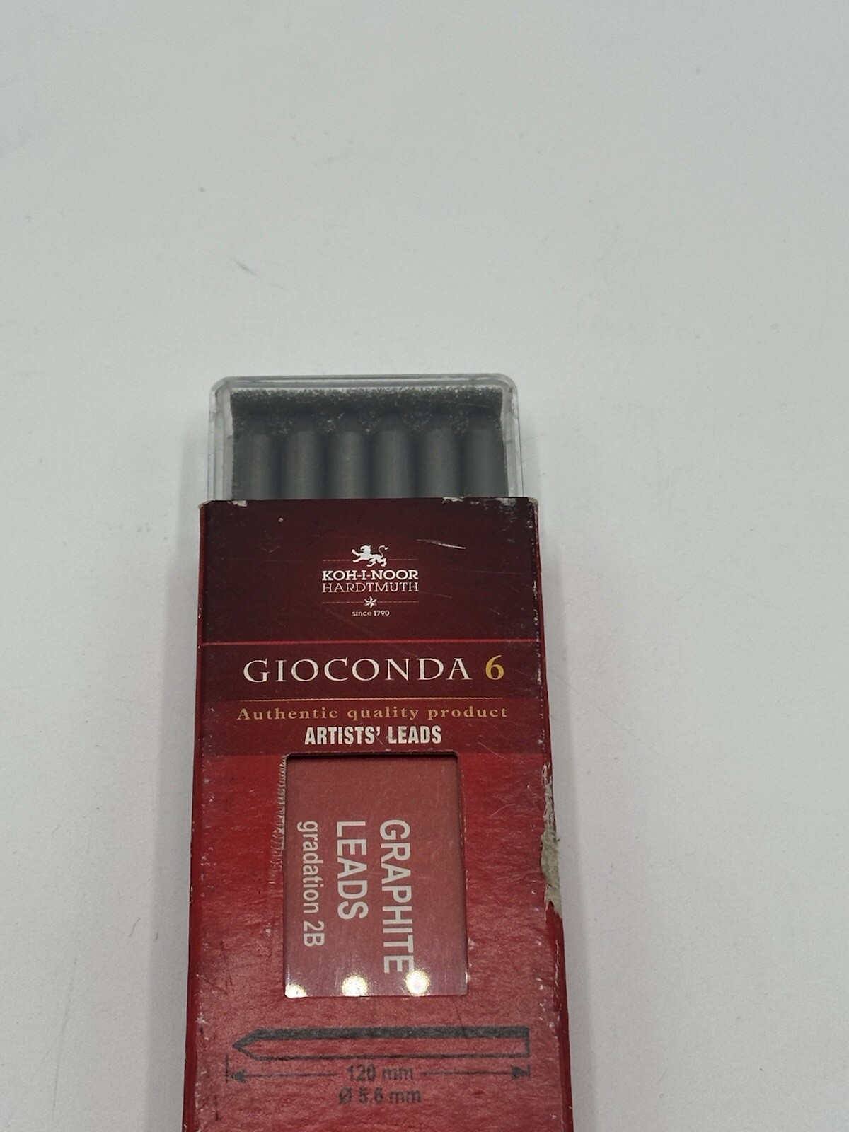 Authentic Koh-I-Noor 6 Gioconda 5.6 mm Graphite Leads 486502b009pk New