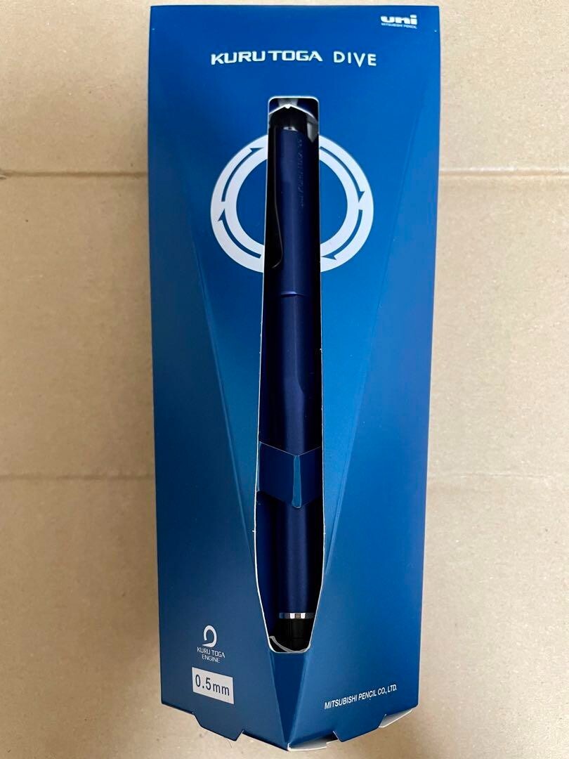 Uni Kuru Toga Dive Auto Lead 0.5mm Mechanical Pencil Moon Night Blue