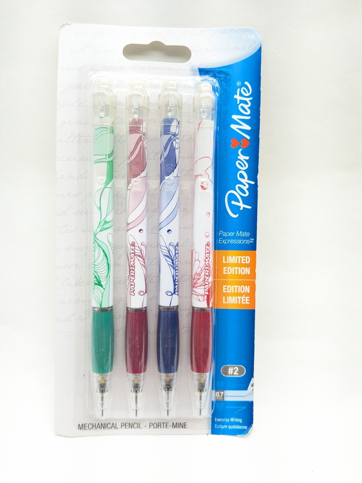 Paper Mate EXPRESSIONS Mechanical Click Pencil HB #2 0.7 mm 61408 New Limited Ed