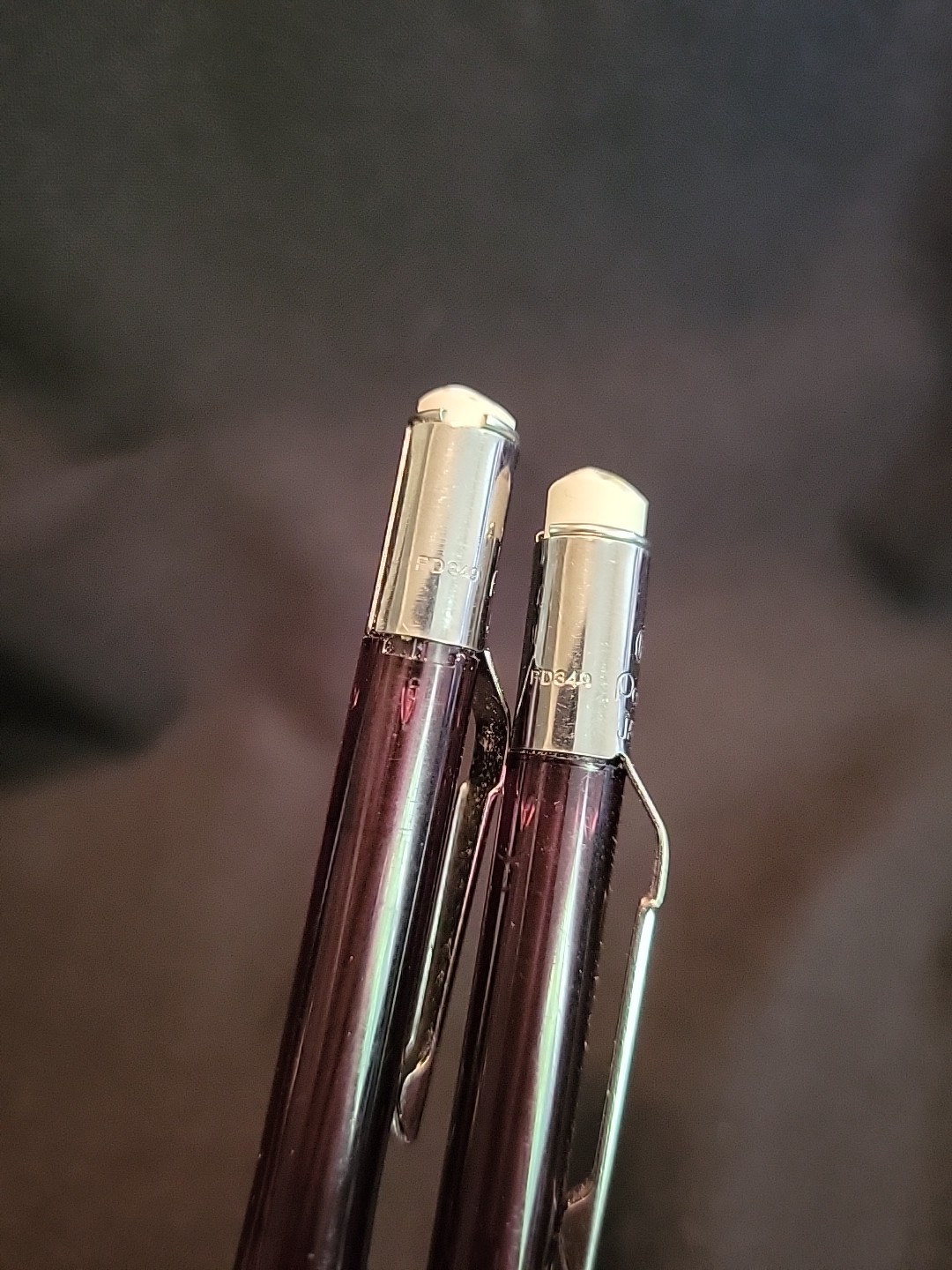 VINTAGE PENTEL Quicker Clicker PD349 0.9mm Mechanical Pencil Lot Of 2