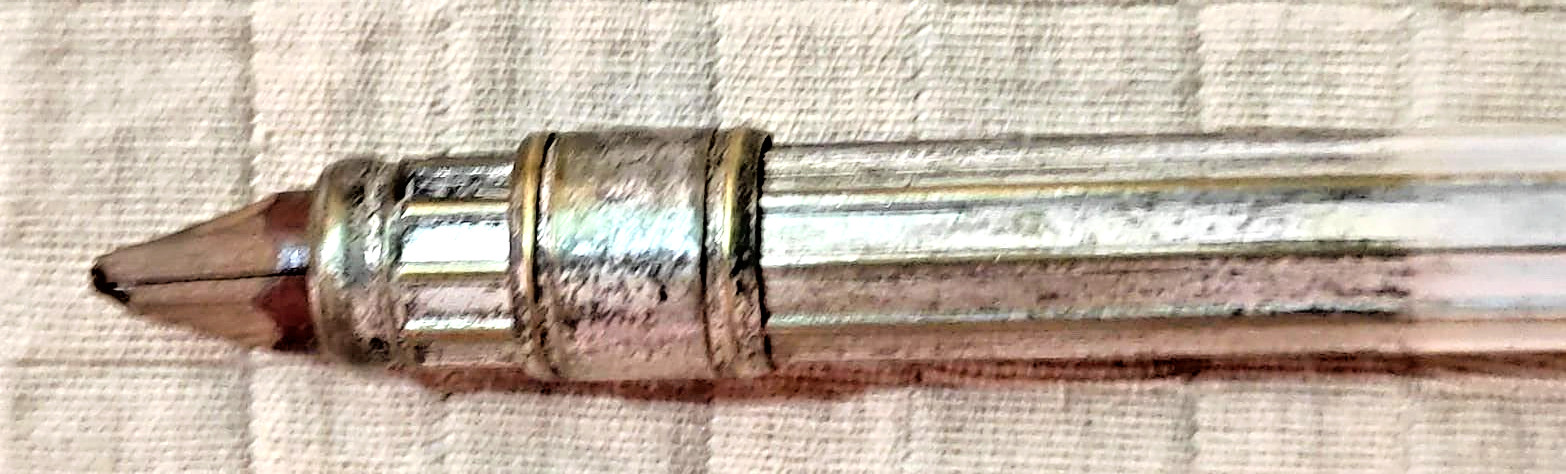 OLD DIP PEN & PENCIL COMBINATION , 11.4 CM LONG CLOSED