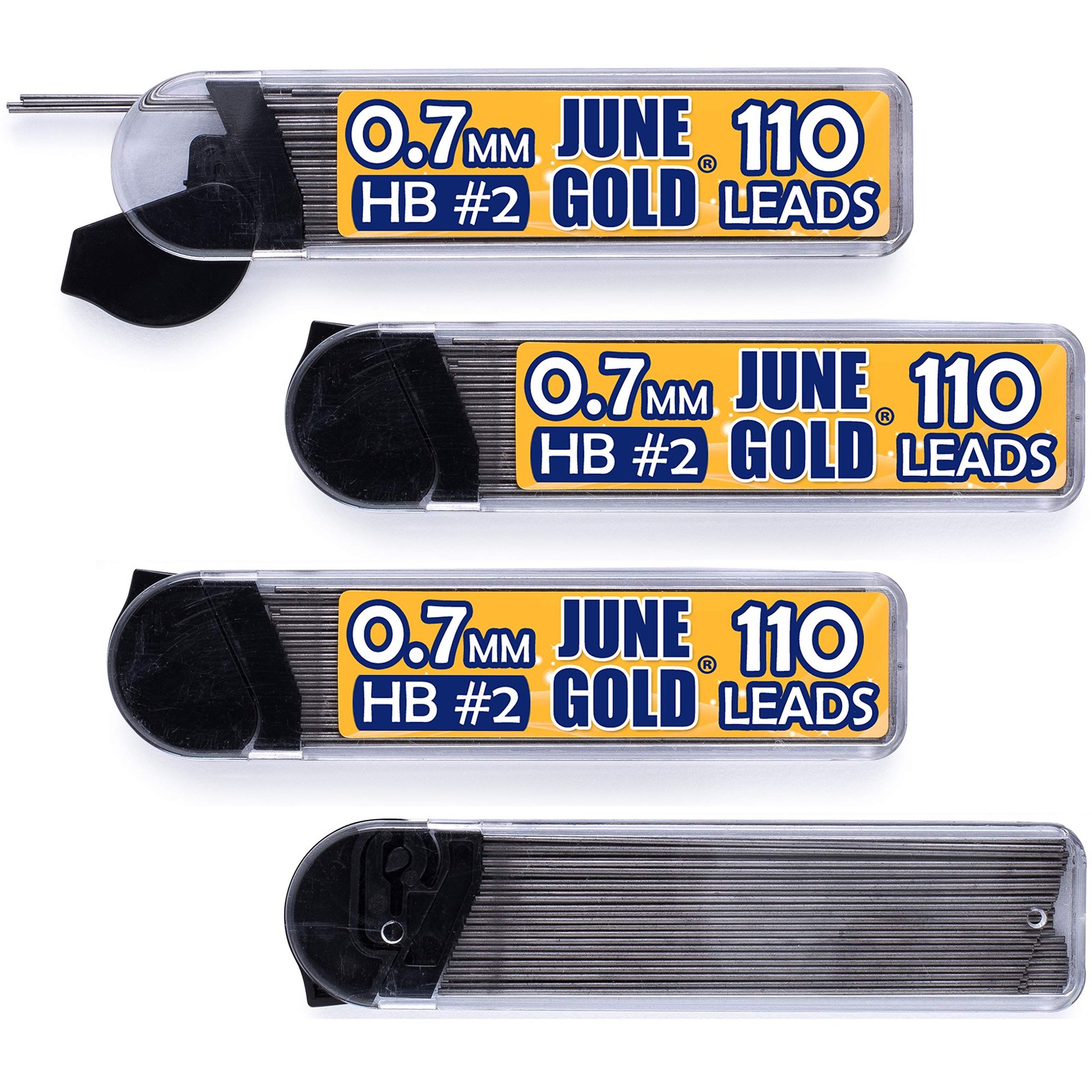 440 Pieces, 0.7 mm HB #2 Lead Refills, 110 Pieces Per Dispenser, Medium Thick…